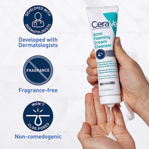 Acne Foaming Cream Cleanser 150ml - Big Size